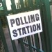 Polling station sign. Photo credit: nilexuk on Flickr