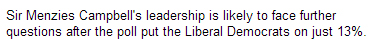 Press Association poll quote 14 July 2007