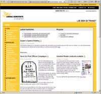 Extranet screenshot
