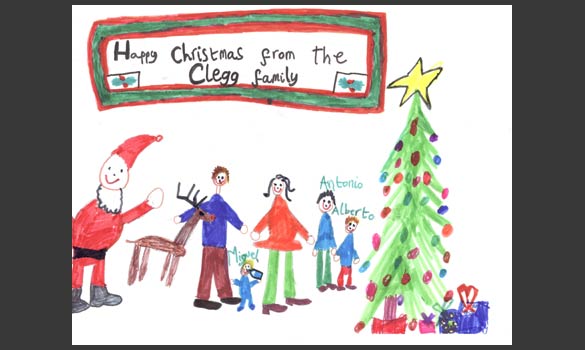 clegg xmas card clegg xmas card