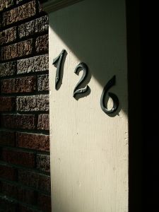 A house number A house number