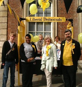 Lib Dem street stall