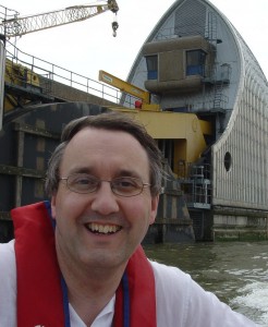 Mike Tuffrey at the Thames Flood Barrier