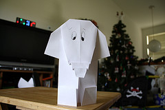 Origami elephant. Photo courtesy of dmachiavello on Flickr. Click link for full license details
