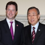Nick Clegg and Ban Ki Moon