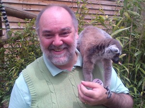Mark Valladares and the lemur