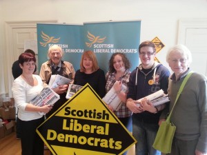 Dunfermline campaign Susan plus deliverers