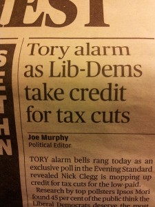 evening standard tax cuts