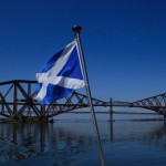 Saltire and Forth Bridge