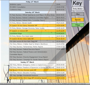 Spring Conference outline agenda