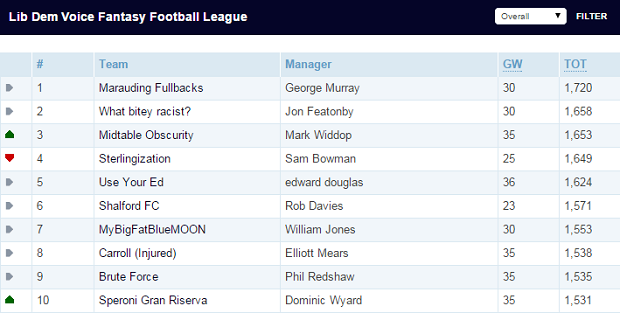 LDV FANTASY FOOTBALL 29