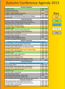 2015 Outline Agenda