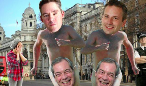 Stephen Tall Farage photoshop .