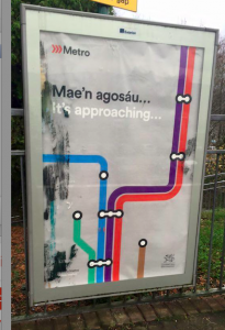 Welsh Labour metro billboard waste