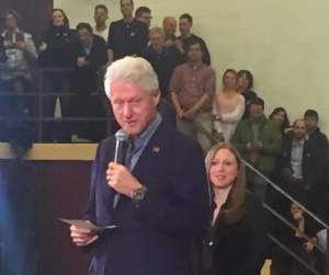 Bill and Chelsea Des Moines 31 Jan 16