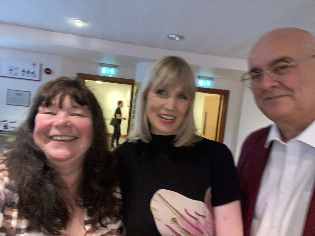 Caron, Tessa Dunlop and Iain Dale at Edinburgh Fringe